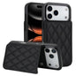 Double Buckle Rhombic PU Leather Phone Case