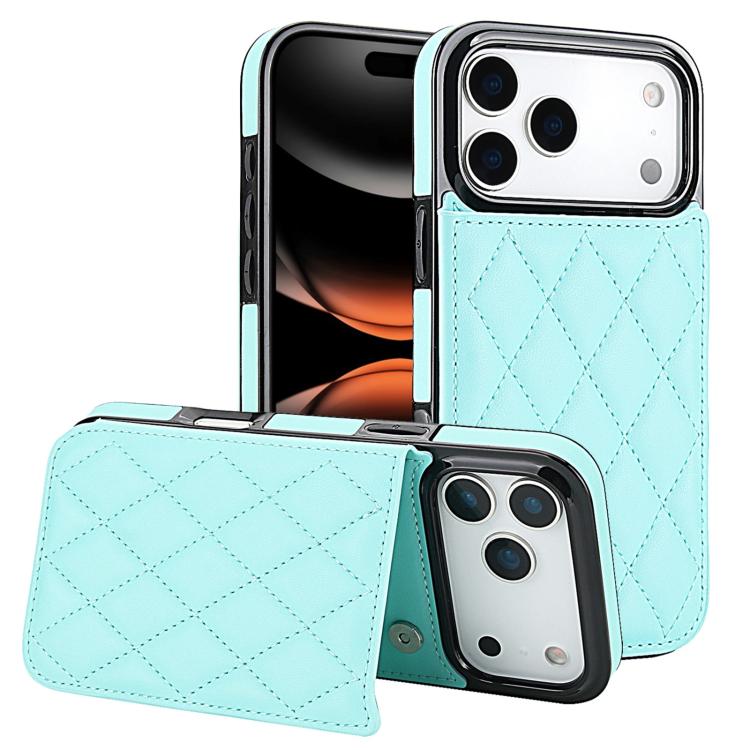Double Buckle Rhombic PU Leather Phone Case