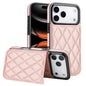 Double Buckle Rhombic PU Leather Phone Case