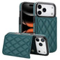 Double Buckle Rhombic PU Leather Phone Case