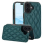 Double Buckle Rhombic PU Leather Phone Case