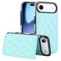 Double Buckle Rhombic PU Leather Phone Case, For iPhone Air, For iPhone 16 Pro Max, For iPhone 16 Pro