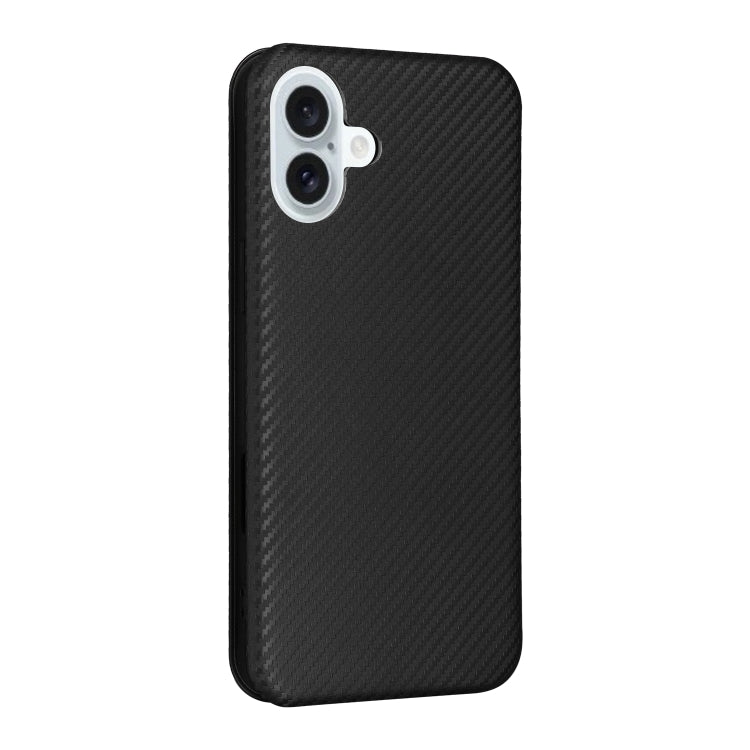 Carbon Fiber Texture Flip Leather Phone Case