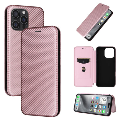 Carbon Fiber Texture Flip Leather Phone Case