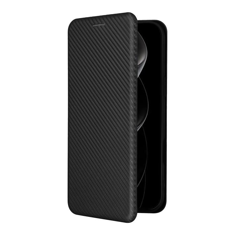 Carbon Fiber Texture Flip Leather Phone Case, For iPhone 18 Pro / 17 Pro, For iPhone 18 Pro Max / 17 Pro Max, For iPhone 17e / 16e, For iPhone 17