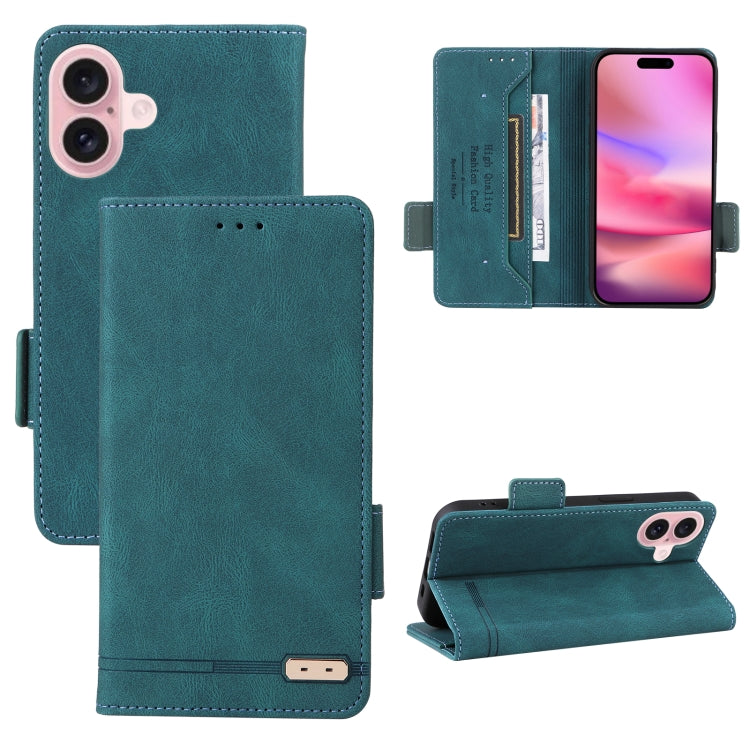 Magnetic Clasp Leather Phone Case, For iPhone 16 Pro Max, For iPhone 16 Pro, For iPhone 16 Plus, For iPhone 16