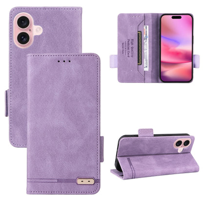 Magnetic Clasp Leather Phone Case, For iPhone 16 Pro Max, For iPhone 16 Pro, For iPhone 16 Plus, For iPhone 16
