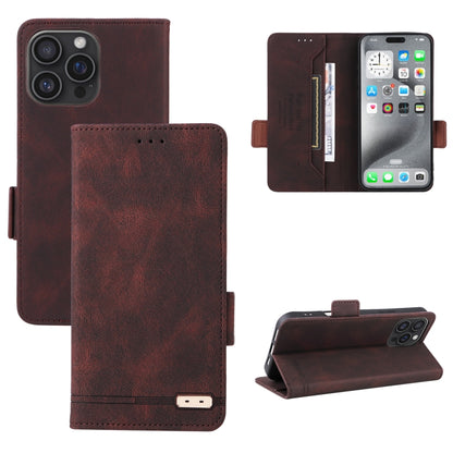 Magnetic Clasp Leather Phone Case, For iPhone 16 Pro Max, For iPhone 16 Pro, For iPhone 16 Plus, For iPhone 16