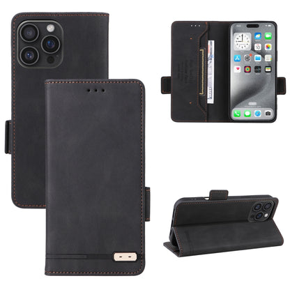 Magnetic Clasp Leather Phone Case, For iPhone 16 Pro Max, For iPhone 16 Pro, For iPhone 16 Plus, For iPhone 16