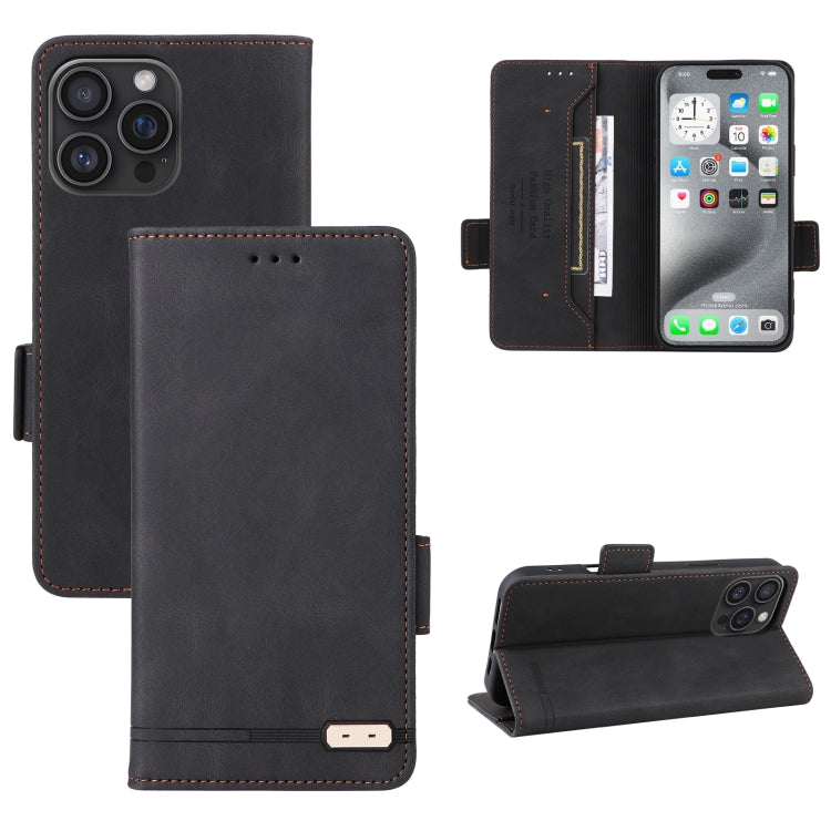 Magnetic Clasp Leather Phone Case, For iPhone 16 Pro Max, For iPhone 16 Pro, For iPhone 16 Plus, For iPhone 16