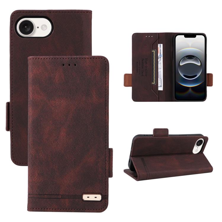 Magnetic Clasp Leather Phone Case, For iPhone 17e / 16e, For iPhone 17 Pro Max, For iPhone 17 Pro, For iPhone 17
