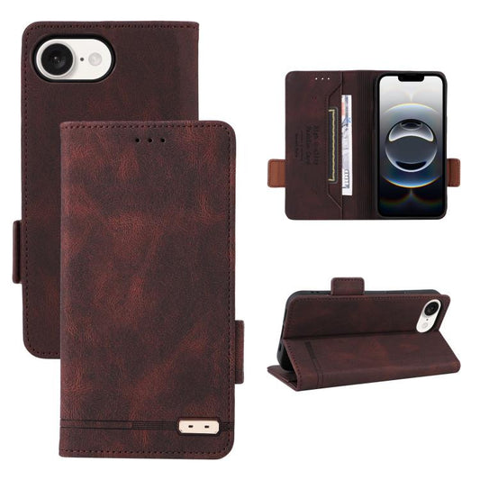 Magnetic Clasp Leather Phone Case, For iPhone 17e / 16e, For iPhone 17 Pro Max, For iPhone 17 Pro, For iPhone 17