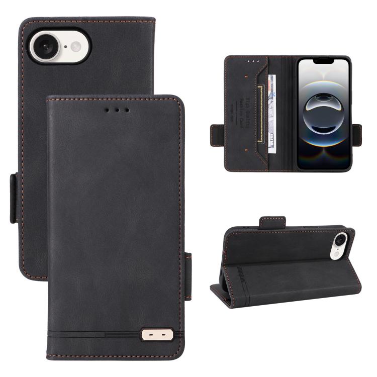 Magnetic Clasp Leather Phone Case, For iPhone 17e / 16e, For iPhone 17 Pro Max, For iPhone 17 Pro, For iPhone 17