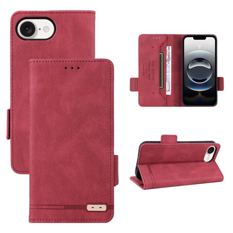 Magnetic Clasp Leather Phone Case, For iPhone 17e / 16e, For iPhone 17 Pro Max, For iPhone 17 Pro, For iPhone 17