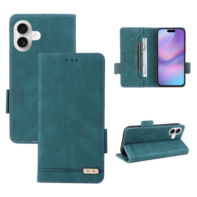 Magnetic Clasp Leather Phone Case, For iPhone 17e / 16e, For iPhone 17 Pro Max, For iPhone 17 Pro, For iPhone 17
