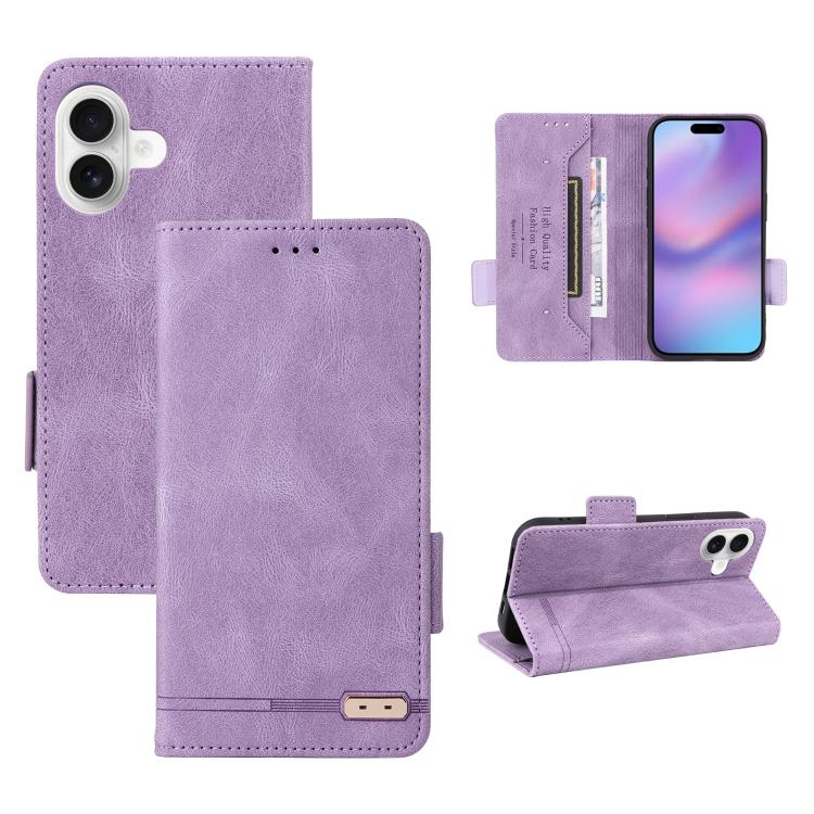 Magnetic Clasp Leather Phone Case, For iPhone 17e / 16e, For iPhone 17 Pro Max, For iPhone 17 Pro, For iPhone 17