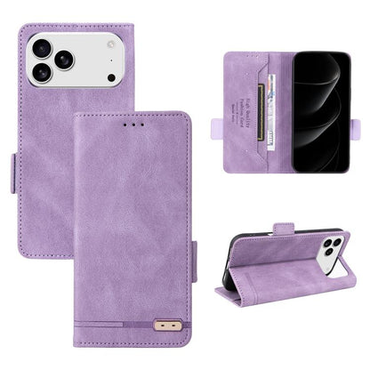 Magnetic Clasp Leather Phone Case, For iPhone 17e / 16e, For iPhone 17 Pro Max, For iPhone 17 Pro, For iPhone 17