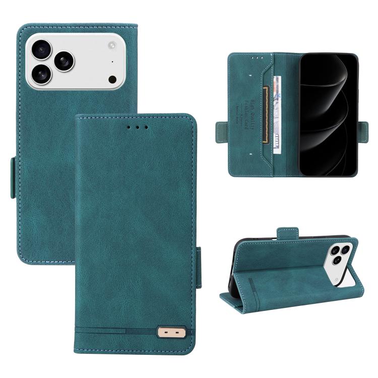 Magnetic Clasp Leather Phone Case, For iPhone 17e / 16e, For iPhone 17 Pro Max, For iPhone 17 Pro, For iPhone 17