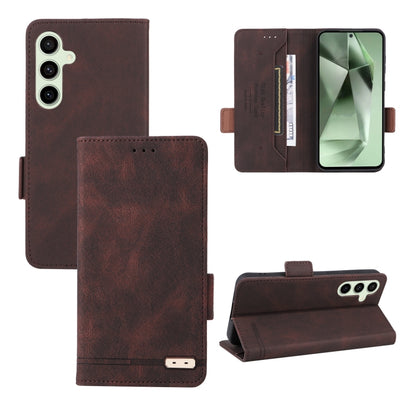 Magnetic Clasp Leather Phone Case, For Samsung Galaxy S24 FE 5G