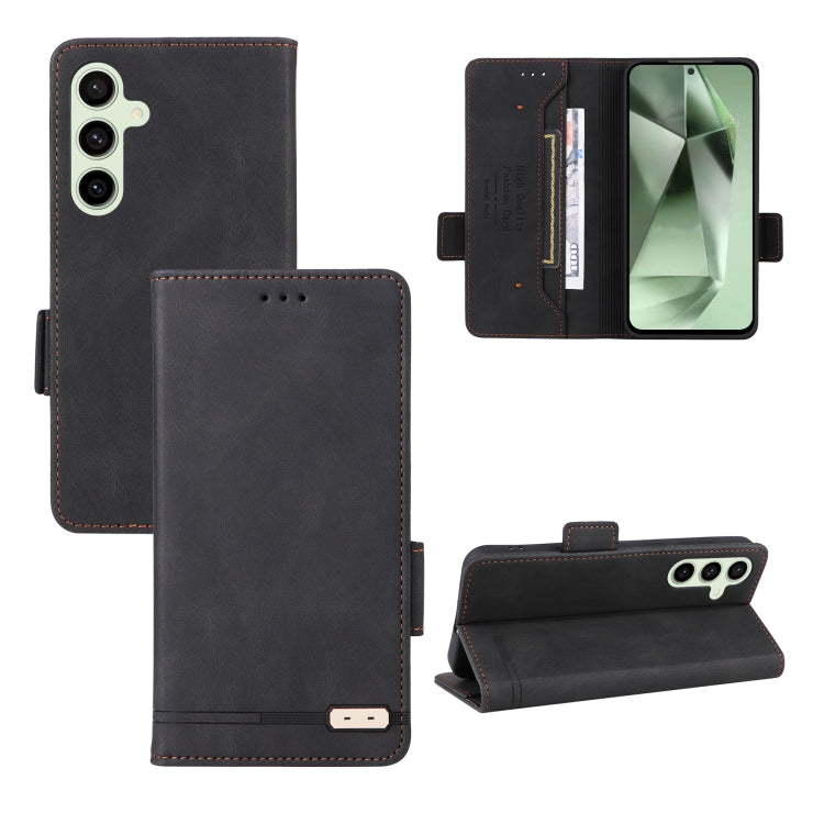 Magnetic Clasp Leather Phone Case, For Samsung Galaxy S24 FE 5G