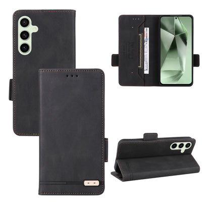 Magnetic Clasp Leather Phone Case, For Samsung Galaxy S24 FE 5G