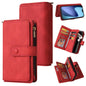 Skin Feel Multi Card Slots Zipper Wallet Leather Phone Case, For iPhone 18 Pro / 17 Pro, For iPhone 18 Pro Max / 17 Pro Max, For iPhone 17e / 16e, For iPhone 17, For iPhone Air, For iPhone 16 Pro Max