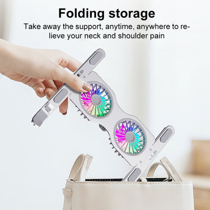R- JUST HZ45 Aluminum Alloy Laptop Dual-core Cooling Stand, HZ45