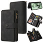Skin Feel Multi Card Slots Zipper Wallet Leather Phone Case, For Galaxy S25 Ultra 5G, For Galaxy S24 FE 5G