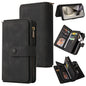 Skin Feel Multi Card Slots Zipper Wallet Leather Phone Case, For Galaxy S25 Ultra 5G, For Galaxy S24 FE 5G