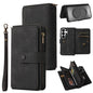 Skin Feel Multi Card Slots Zipper Wallet Leather Phone Case, For Galaxy S26 FE 5G, For Galaxy S26 Edge 5G, For Galaxy S26 Ultra 5G, For Galaxy S26 5G, For Galaxy S25 / S24 5G, For Galaxy S25+ / S24+ 5G