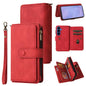 Skin Feel Multi Card Slots Zipper Wallet Leather Phone Case, For Galaxy S26 FE 5G, For Galaxy S26 Edge 5G, For Galaxy S26 Ultra 5G, For Galaxy S26 5G, For Galaxy S25 / S24 5G, For Galaxy S25+ / S24+ 5G