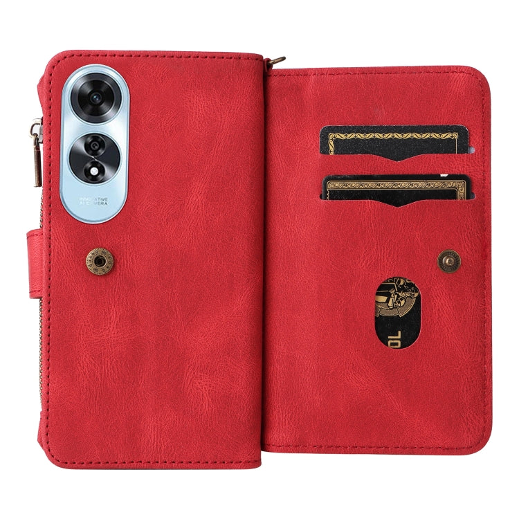 Skin Feel Multi Card Slots Zipper Wallet Leather Phone Case