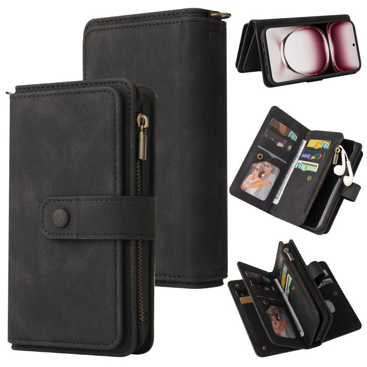 Skin Feel Multi Card Slots Zipper Wallet Leather Phone Case