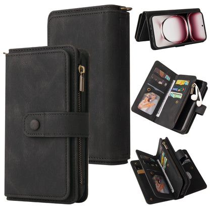 Skin Feel Multi Card Slots Zipper Wallet Leather Phone Case