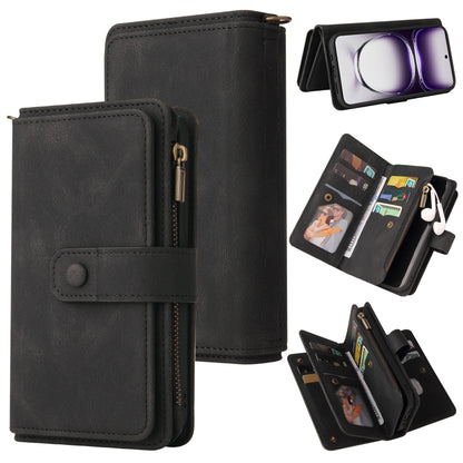 Skin Feel Multi Card Slots Zipper Wallet Leather Phone Case
