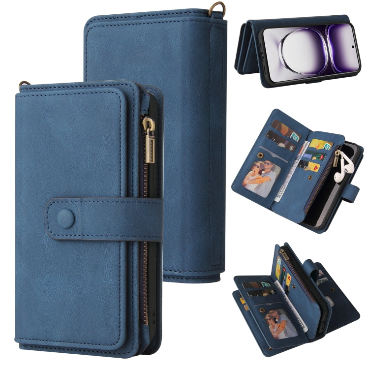 Skin Feel Multi Card Slots Zipper Wallet Leather Phone Case