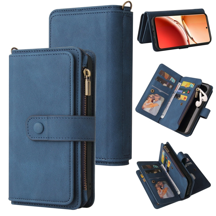 Skin Feel Multi Card Slots Zipper Wallet Leather Phone Case