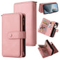 Skin Feel Multi Card Slots Zipper Wallet Leather Phone Case