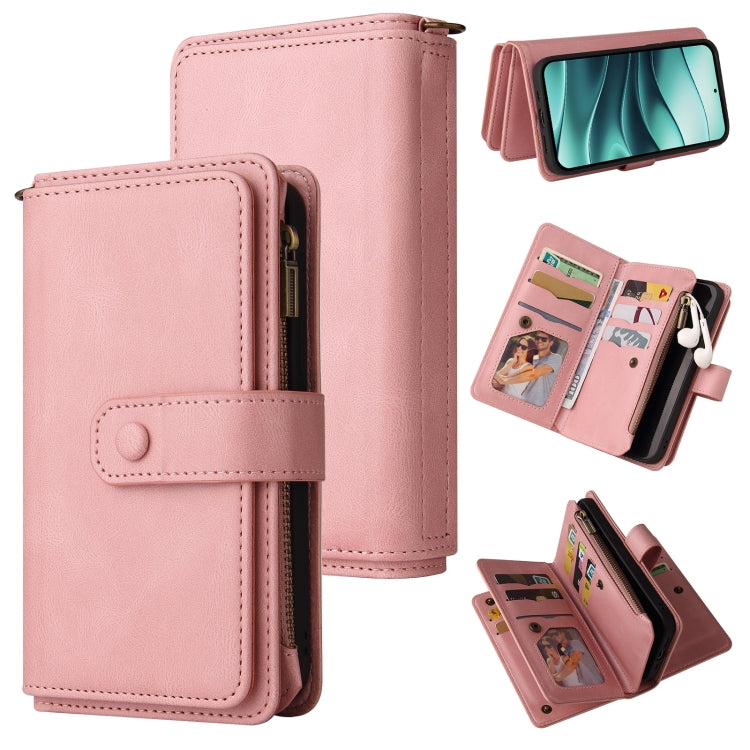 Skin Feel Multi Card Slots Zipper Wallet Leather Phone Case, For Redmi Turbo 5 / Poco X8 Pro 5G, For Redmi K90 Pro Max/Poco F8 Ultra 5G, For Redmi Note 14 5G, For Redmi Note 14 Pro / 14 Pro+ 5G, For Redmi 14C 4G Global, For Redmi 13 4G Global