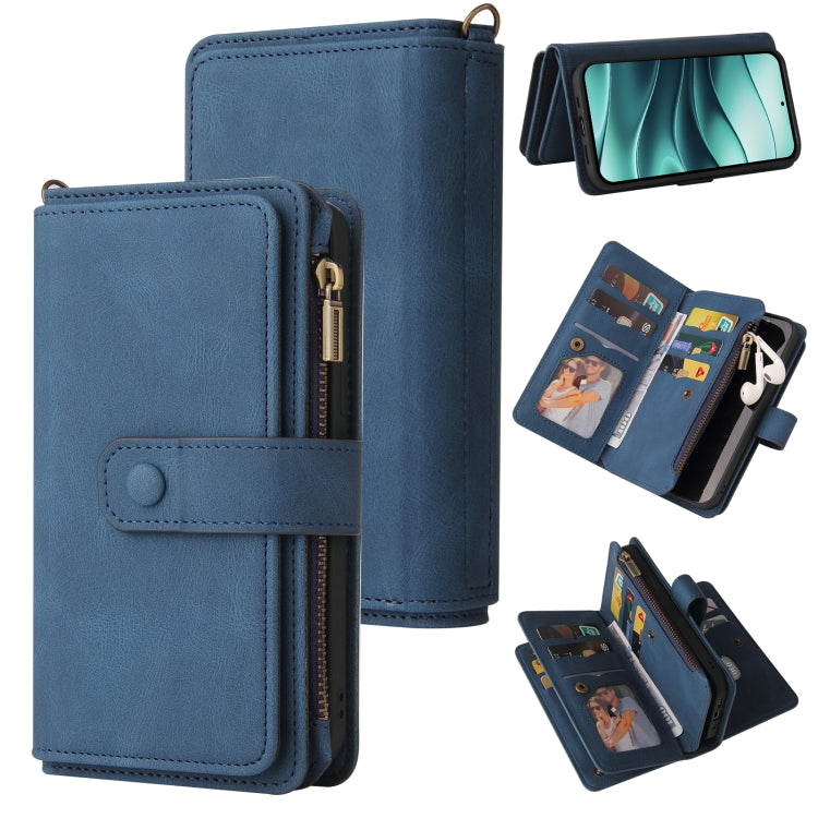 Skin Feel Multi Card Slots Zipper Wallet Leather Phone Case, For Redmi Turbo 5 / Poco X8 Pro 5G, For Redmi K90 Pro Max/Poco F8 Ultra 5G, For Redmi Note 14 5G, For Redmi Note 14 Pro / 14 Pro+ 5G, For Redmi 14C 4G Global, For Redmi 13 4G Global