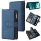 Skin Feel Multi Card Slots Zipper Wallet Leather Phone Case