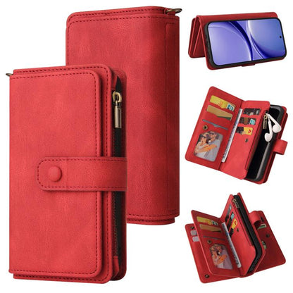 Skin Feel Multi Card Slots Zipper Wallet Leather Phone Case, For Redmi Turbo 5 Max / Poco X8 Pro Max 5G, For Redmi Turbo 5 / Poco X8 Pro 5G, For Redmi Note 14 5G, For Redmi Note 14 Pro / 14 Pro+ 5G, For Redmi 14C 4G Global, For Redmi 13 4G Global