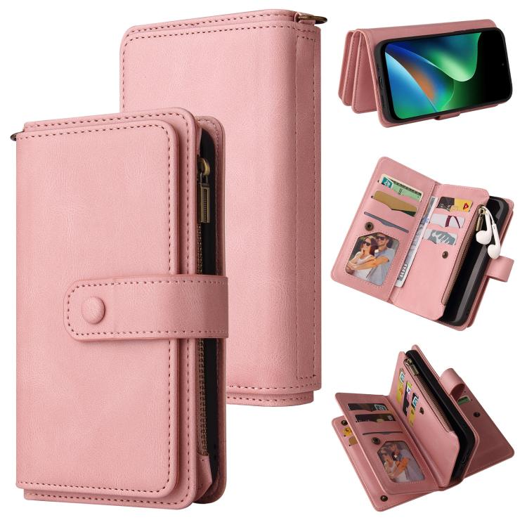 Skin Feel Multi Card Slots Zipper Wallet Leather Phone Case, For Redmi Note 17 5G/4G Global 169.7mm, For Redmi Note 17 Pro+ 5G Global 163.4mm, For Redmi 17 5G / 4G Global 170mm, For Redmi Turbo 5 Max / Poco X8 Pro Max 5G                                ...