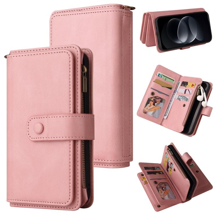Skin Feel Multi Card Slots Zipper Wallet Leather Phone Case, For Redmi Note 17 5G/4G Global 169.7mm, For Redmi Note 17 Pro+ 5G Global 163.4mm, For Redmi 17 5G / 4G Global 170mm, For Redmi Turbo 5 Max / Poco X8 Pro Max 5G                                ...