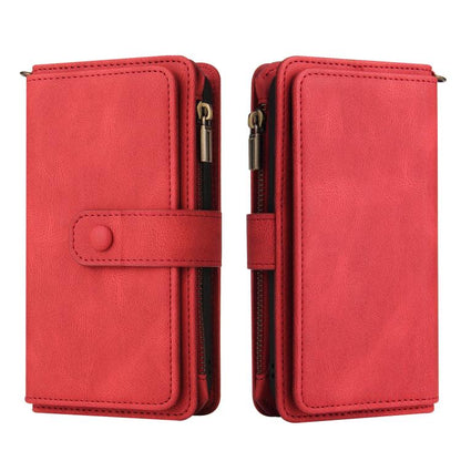 Skin Feel Multi Card Slots Zipper Wallet Leather Phone Case, For Redmi Note 17 5G/4G Global 169.7mm, For Redmi Note 17 Pro+ 5G Global 163.4mm, For Redmi 17 5G / 4G Global 170mm, For Redmi Turbo 5 Max / Poco X8 Pro Max 5G                                ...