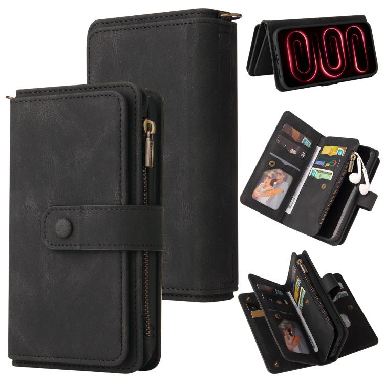 Skin Feel Multi Card Slots Zipper Wallet Leather Phone Case, For Redmi Turbo 5 / Poco X8 Pro 5G, For Redmi K90 Pro Max/Poco F8 Ultra 5G, For Redmi Note 14 5G, For Redmi Note 14 Pro / 14 Pro+ 5G, For Redmi 14C 4G Global, For Redmi 13 4G Global