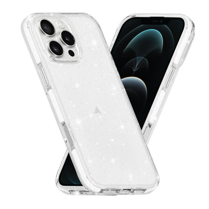 Dual Color Clear Glitter TPU + TPE Full Coverage Phone Case, For iPhone 17 Pro Max, For iPhone 17 Pro, For iPhone 17, For iPhone Air, For iPhone 16 Pro Max, For iPhone 16 Pro, For iPhone 16 Plus, For iPhone 16, For iPhone 15 Pro Max, For iPhone 15 Pro ...