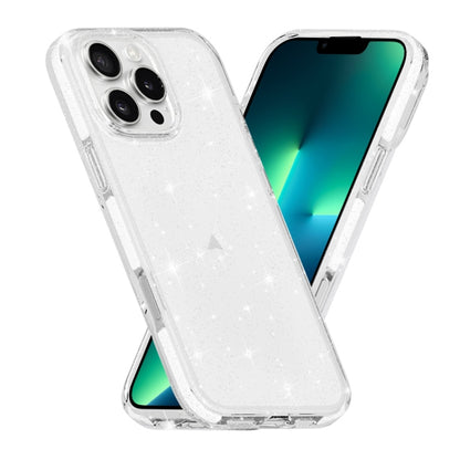 Dual Color Clear Glitter TPU + TPE Full Coverage Phone Case, For iPhone 17 Pro Max, For iPhone 17 Pro, For iPhone 17, For iPhone Air, For iPhone 16 Pro Max, For iPhone 16 Pro, For iPhone 16 Plus, For iPhone 16, For iPhone 15 Pro Max, For iPhone 15 Pro ...