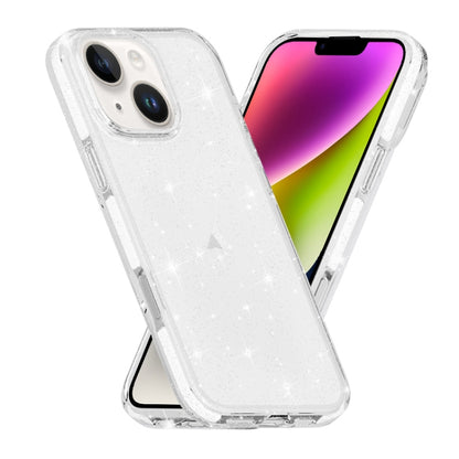 Dual Color Clear Glitter TPU + TPE Full Coverage Phone Case, For iPhone 17 Pro Max, For iPhone 17 Pro, For iPhone 17, For iPhone Air, For iPhone 16 Pro Max, For iPhone 16 Pro, For iPhone 16 Plus, For iPhone 16, For iPhone 15 Pro Max, For iPhone 15 Pro ...