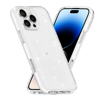 Dual Color Clear Glitter TPU + TPE Full Coverage Phone Case